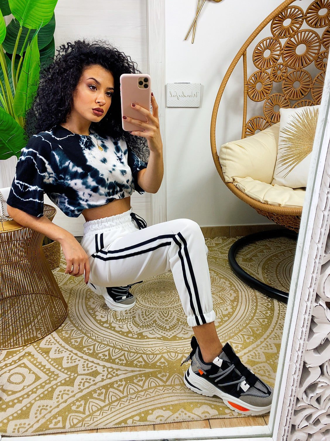 Pantalone sportivo bianco
