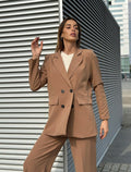 Completo giacca e pantalone Camel