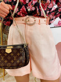 Short con cintura gioiello Rosa