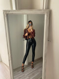 Maglia crop con piume Choco