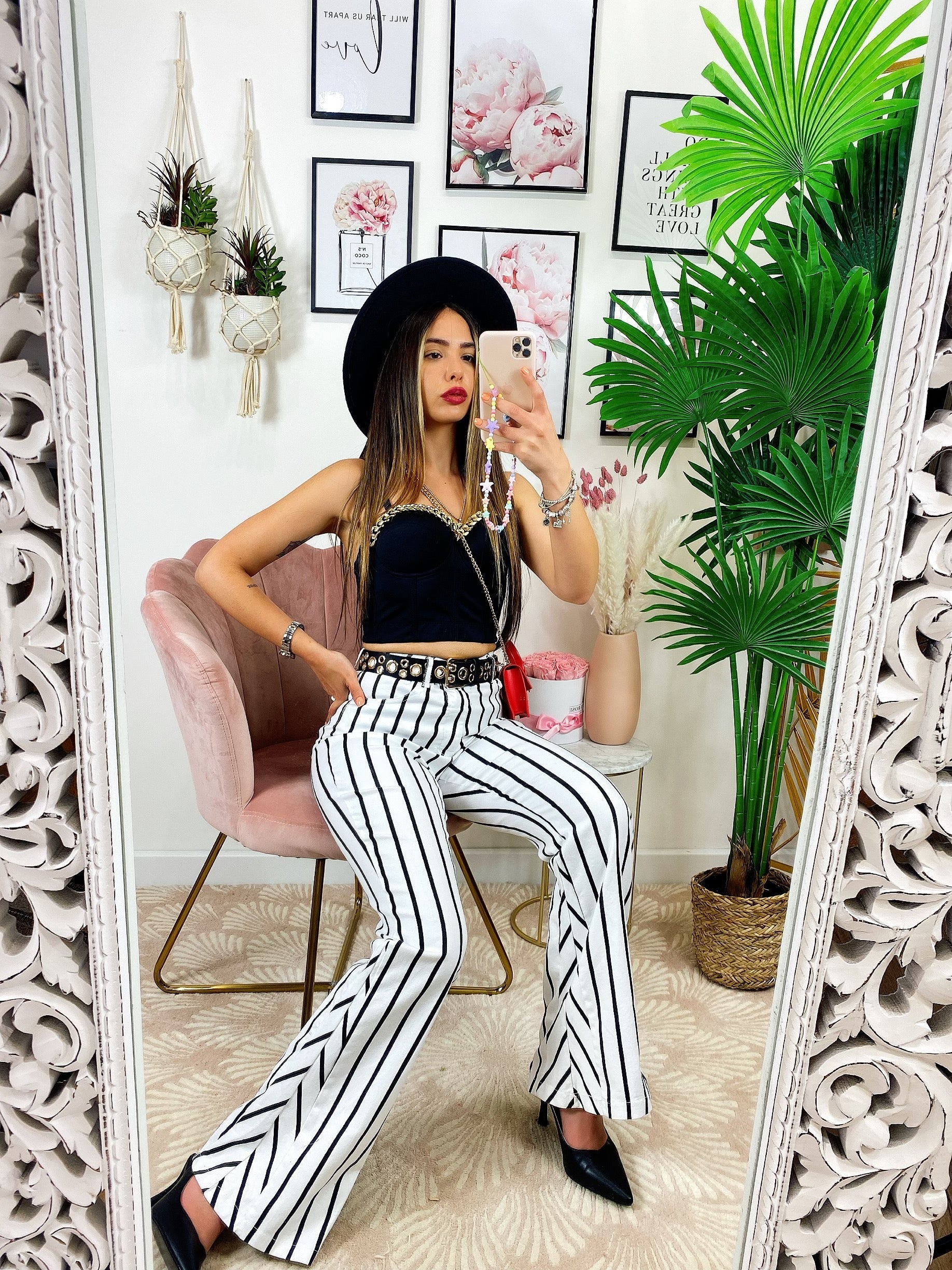 Pantalone a Righe a zampa