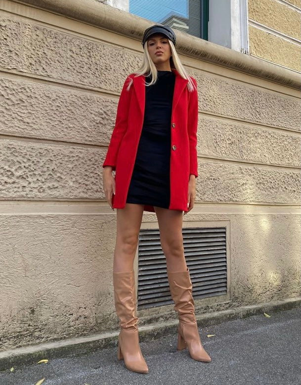 Cappotto autumn Rosso