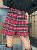 Short scozzese con cintura