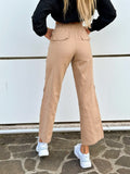 Jeans cargo Camel con tasche