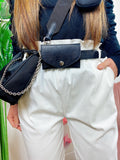 Pantalone bianco con marsupio