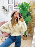 Cappello rosa con perle