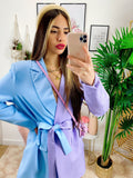 Abito Blazer lilla/Celeste