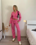 Completo top e pantalone Fuxia