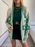 Top verde bottiglia costine con lacci