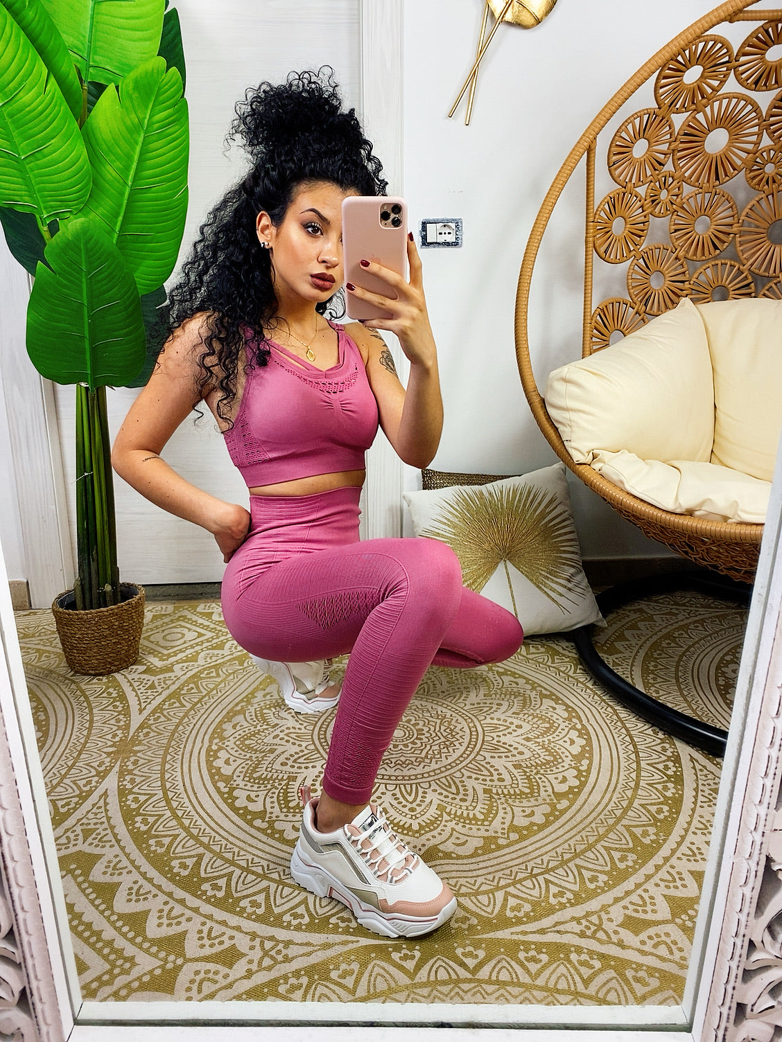 Set tuta sportiva colours rosa