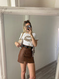 T-shirt kiss animalier bianca