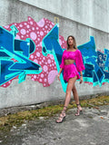 Completo due pezzi fucsia