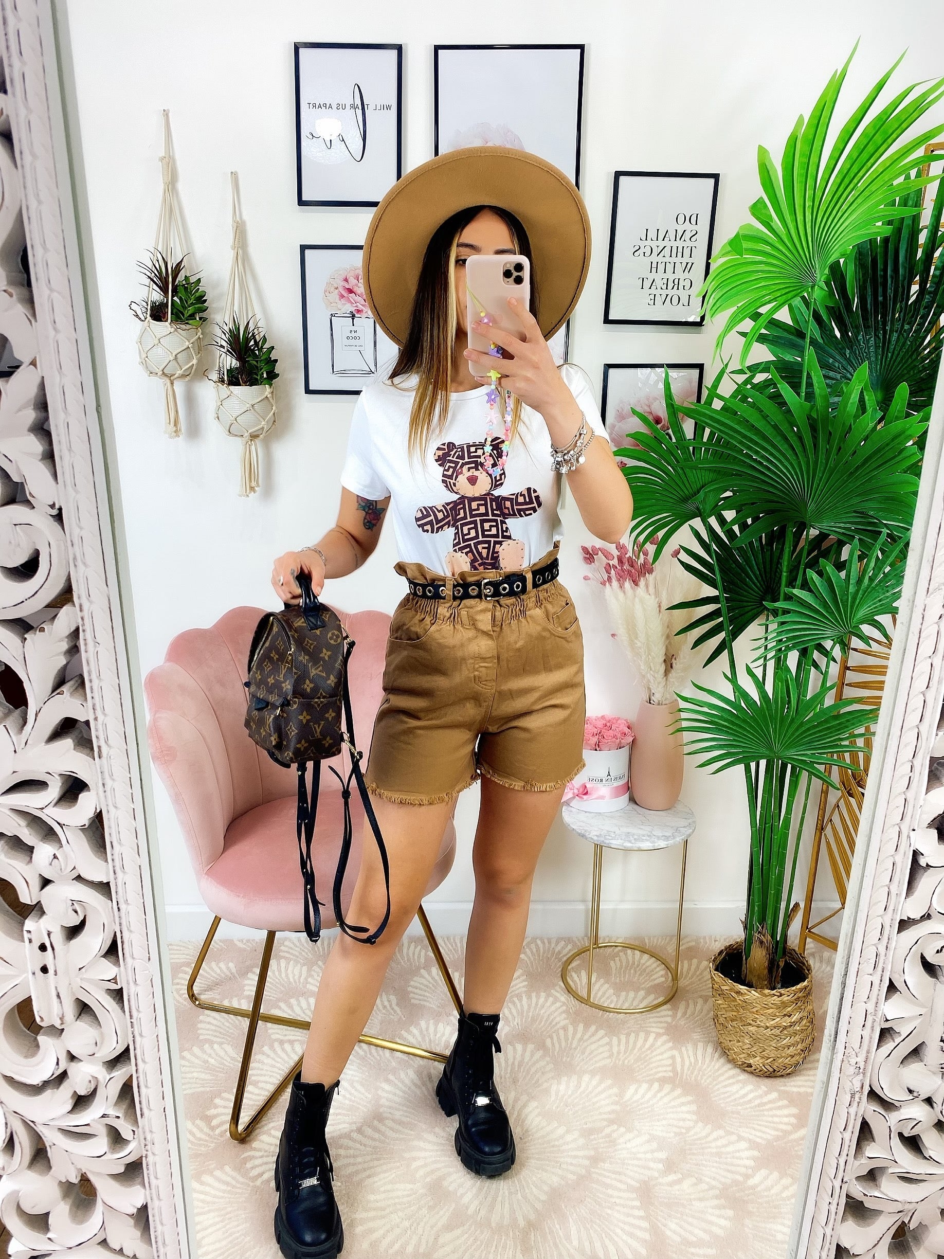 T-shirt con stampa Teddy