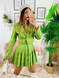 Completo Giacca Corta e Gonna Verde
