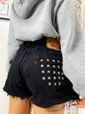 Short Levi’s Vintage nero con borchie