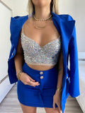 Top cristallo nude