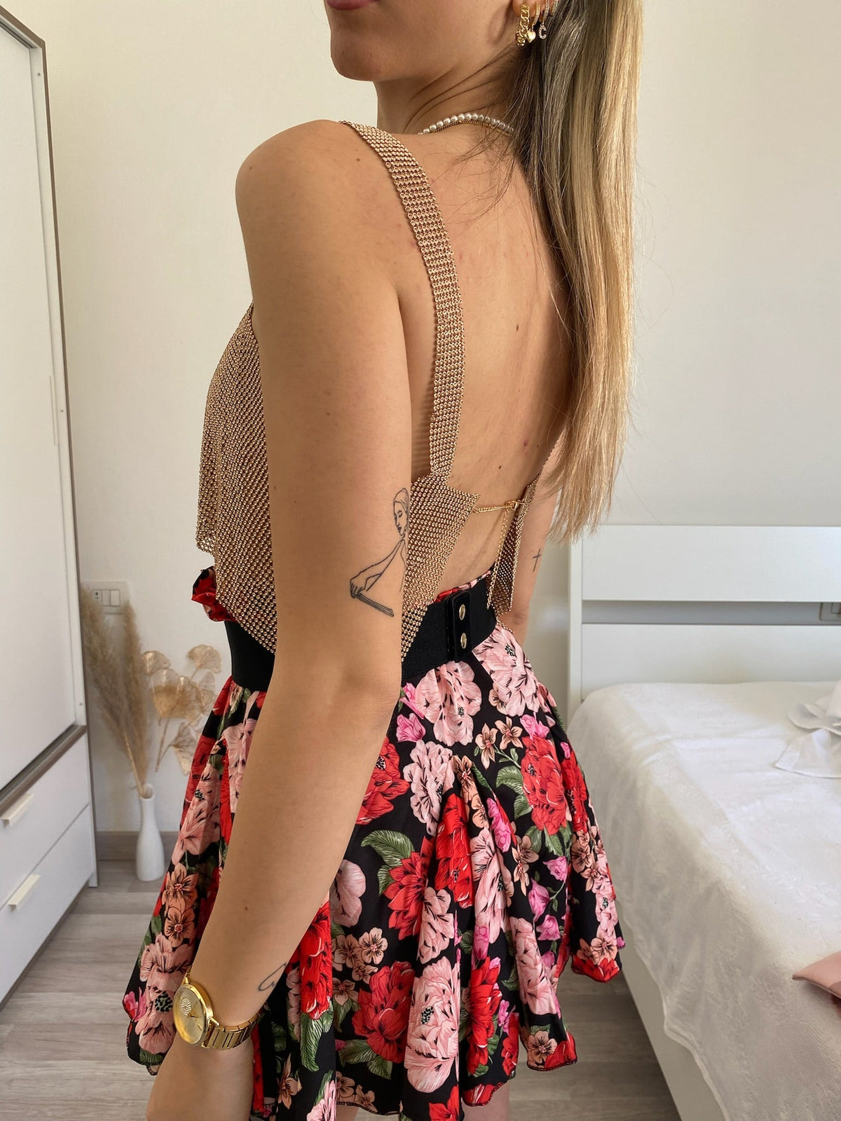 Top luxsequin rosa gold