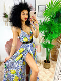 Dress Lungo con maxi spacco Lemon
