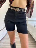Short midi Nero
