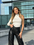 Top monospalla bianco