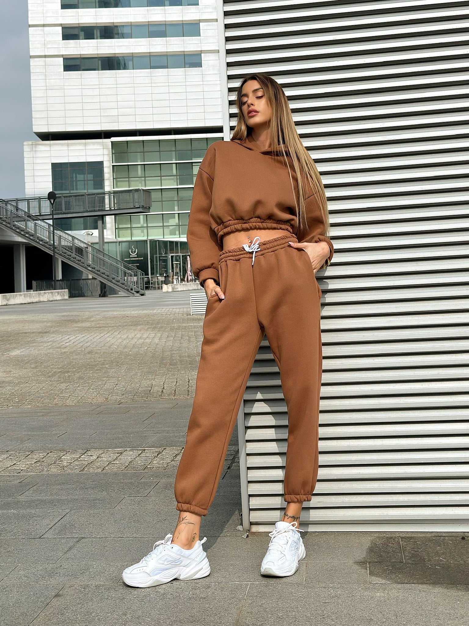 Tuta sportiva due pezzi choco