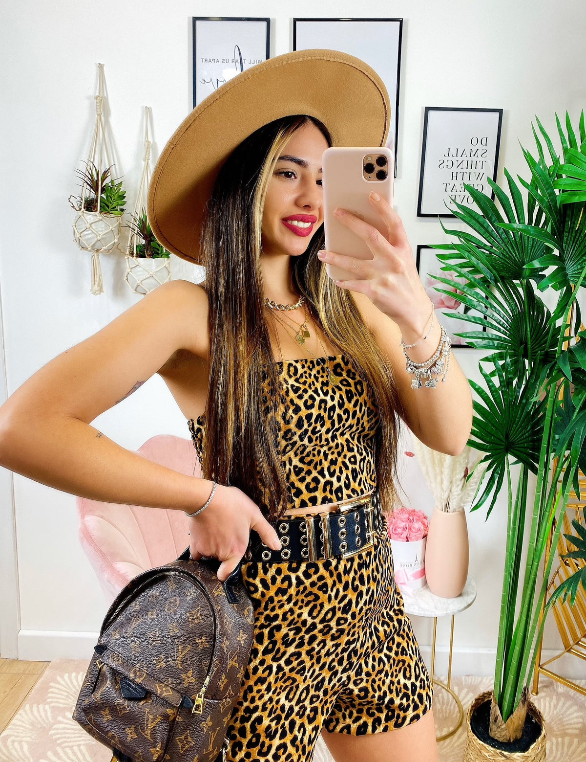 Completo top e pantaloncino maculato