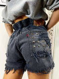Short Levi’s Vintage con Borchie bagno grigio scuro