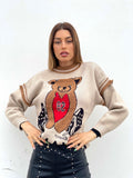 Maglione Teddy Soft Camel