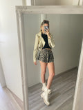 Giacchino beige crop