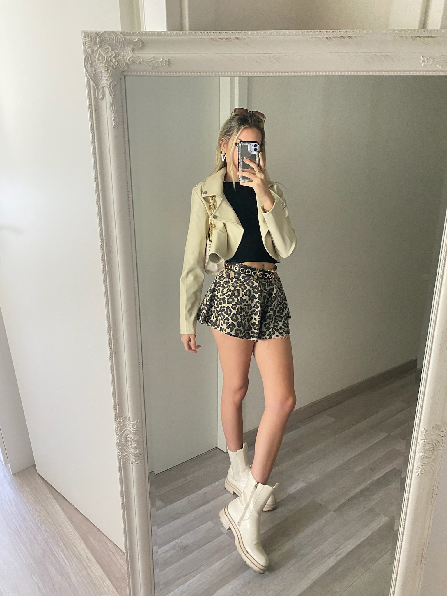 Giacchino beige crop