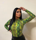 Body pitonato verde fluo