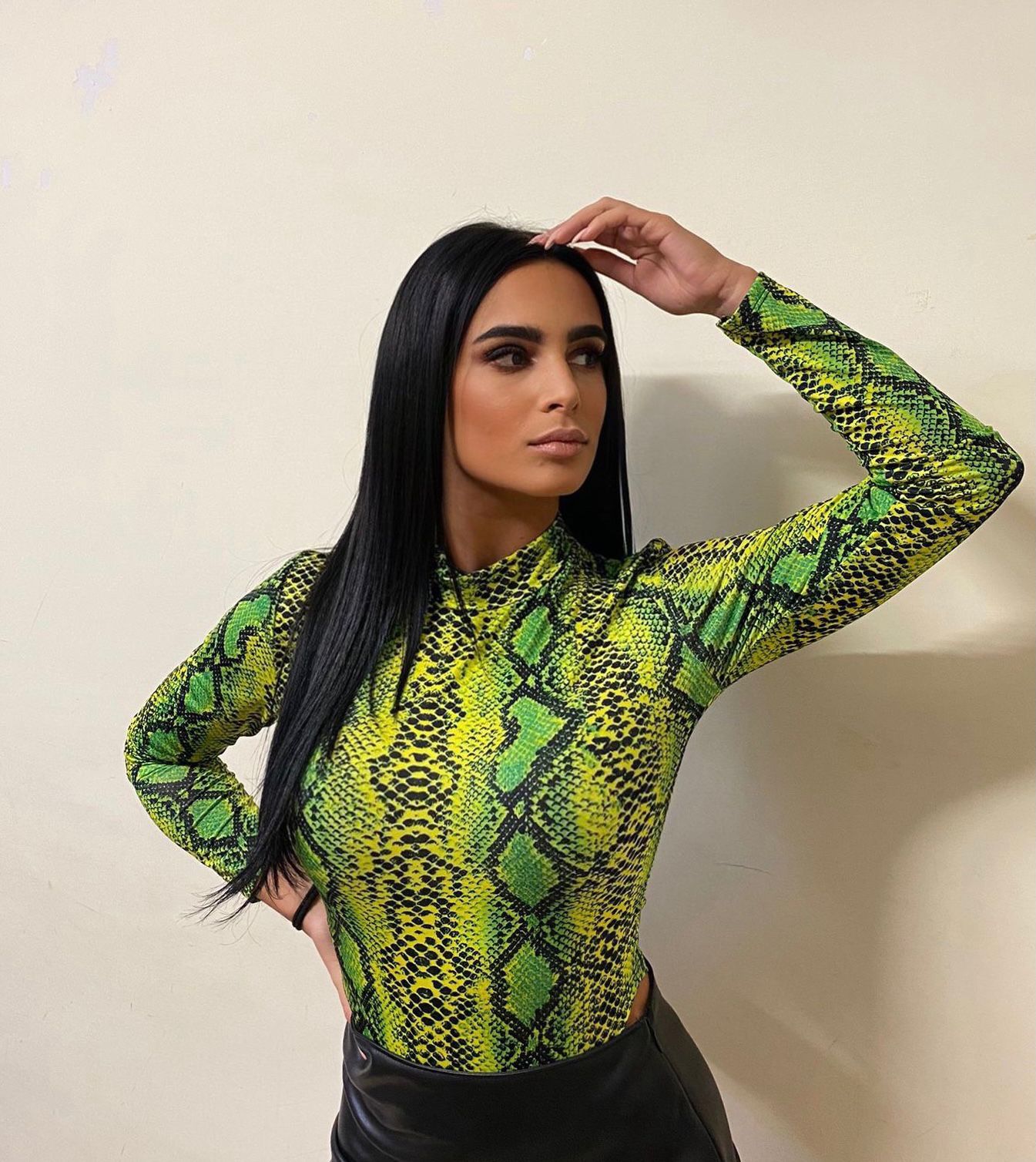 Body pitonato verde fluo