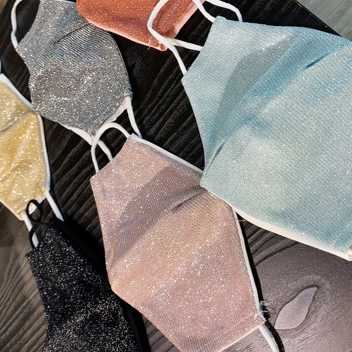Copri mascherine in lurex