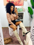 Maglione a trecce nude