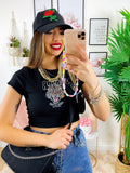 T-shirt Crop Tiger