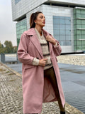 Cappotto over rosa