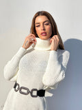 Maxi maglione panna