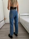 Jeans con strappi wide leg
