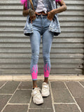 Jeans flame Fuxia