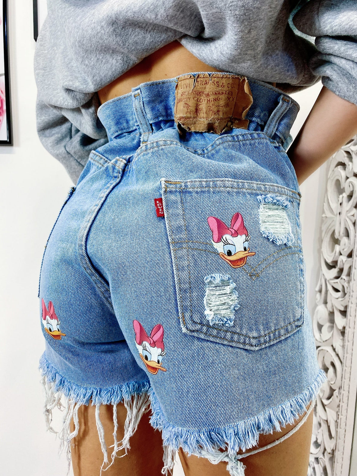 Short Levi’s Vintage con stampa Paperina bagno medio