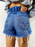 Short Levi’s Vintage con Borchie bagno medio