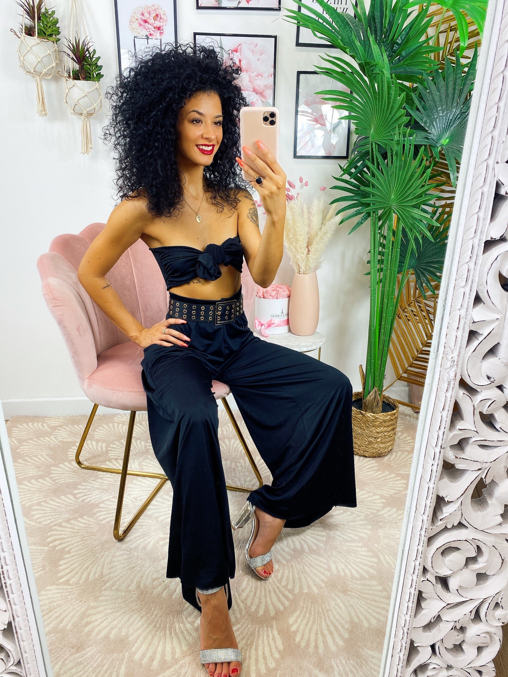 Completo Pantalone e Top con fiocco