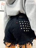 Short Levi’s Vintage nero con borchie