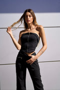 Completo top e pantalone cargo