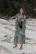 Kimono animalier verde