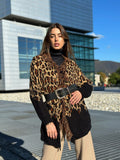 Cardigan animalier