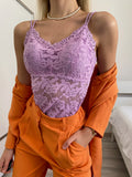 Bralette in pizzo lilla