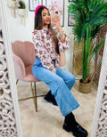 Camicia Rosa con Stelle e borsetta inclusa