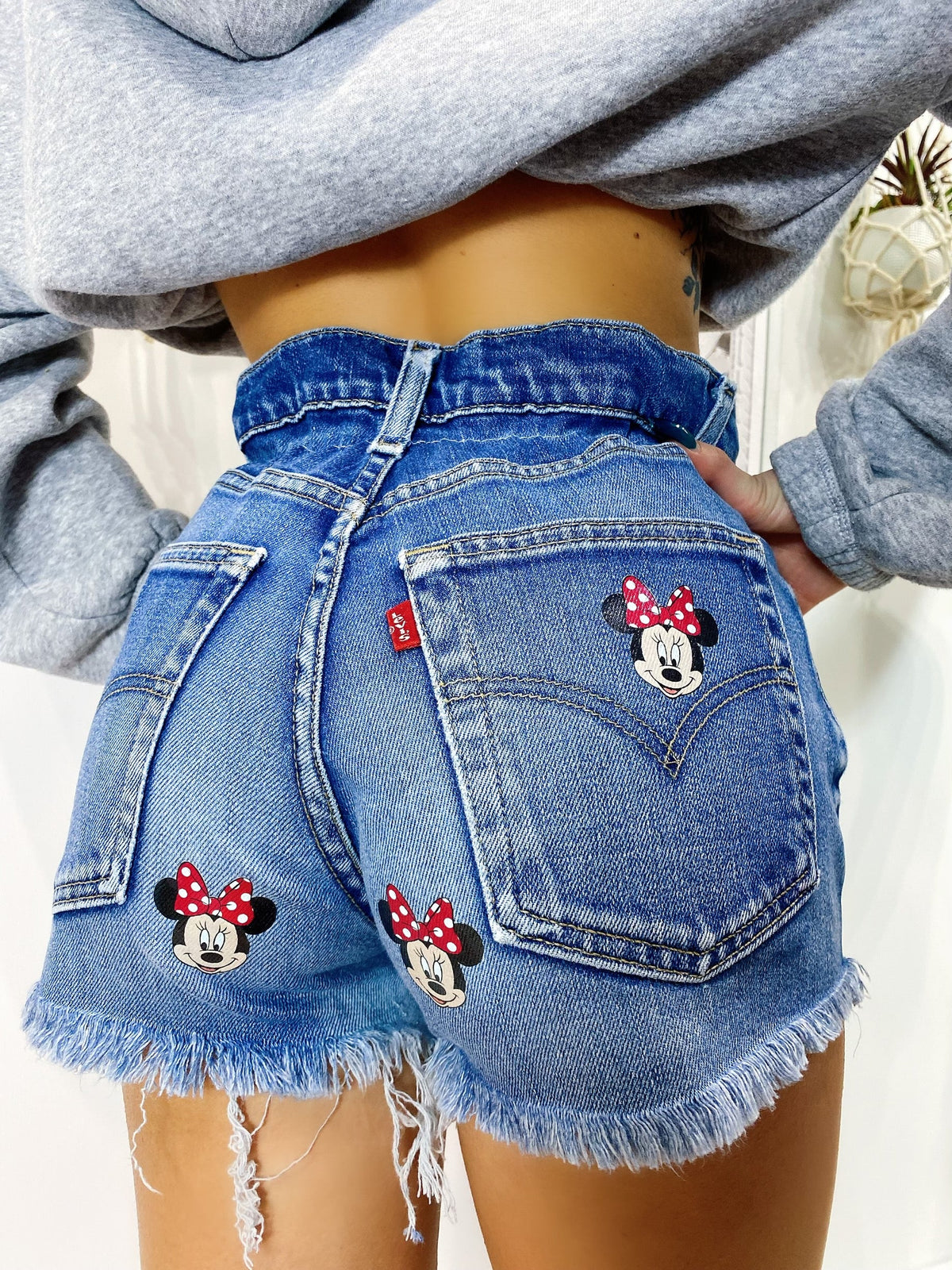 Short Levi’s Vintage stampa topolina senza strappi