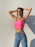 Top rosa fluo